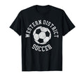 Western District Soccer Distressed 90S T-Shirt - Unique Graphic Unisex