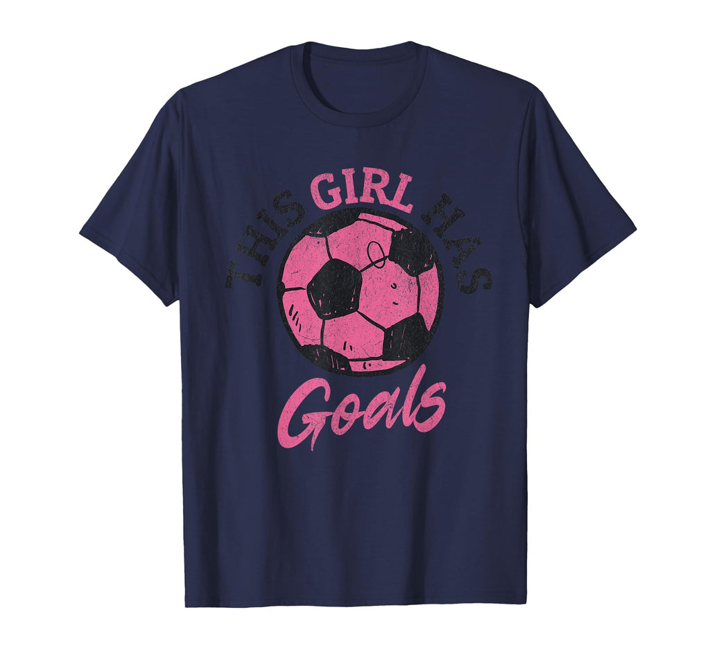 This Has Goals Funny Football Soccer Player T-Shirt - Graphic Print Unisex