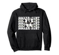 Womens Coquette Bow Ribbon Soccer Player Hoodie - Unique Graphic Men Women