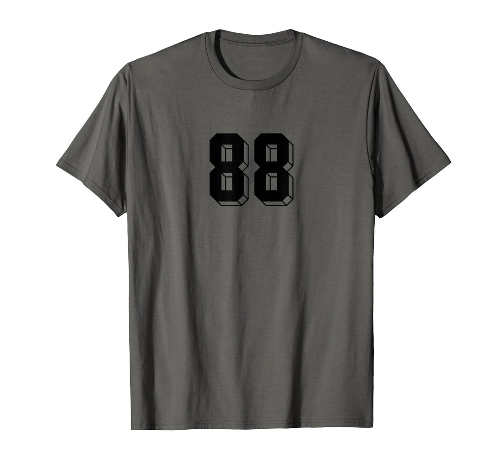 Number 88 80S 90S Soccer Team Jersey T-Shirt - Minimalist Print Men Women