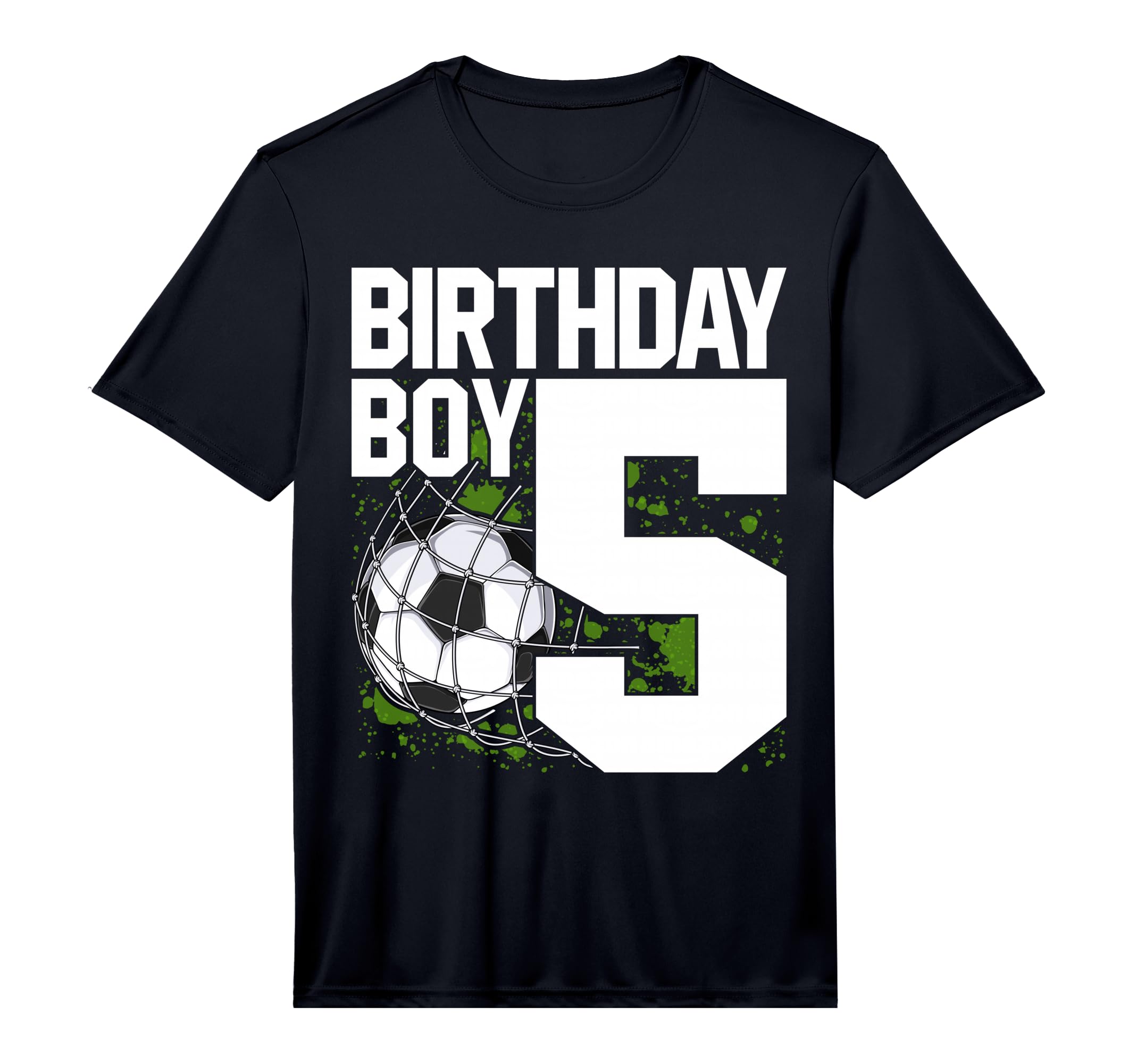 5Th Birthday Soccer Fan 5 Years Old T-Shirt - Novelty Apparel Men Women