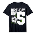 5Th Birthday Soccer Fan 5 Years Old T-Shirt - Aesthetic Graphic Men Women