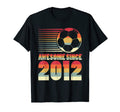 Awesome Since 2012 Soccer Gifts T-Shirt - Graphic Print for Adults