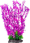 Hamiledyi Aquarium Plastic Plants Aquarium Decor Artificial Fish Tank Plants,Tall Fish Tank Decorations, Extra Large Aquarium Plant 20.4-inch Tall,1PCS