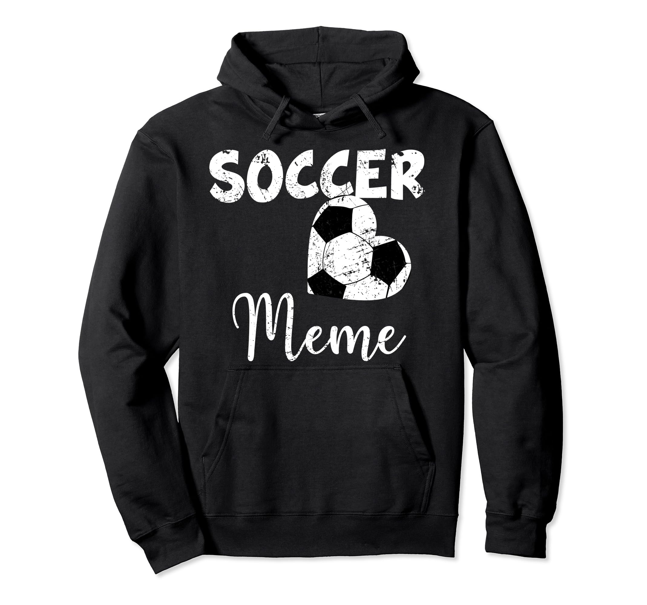 Soccer Heart Soccer Meme Hoodie - Fun Novelty Design Men Women