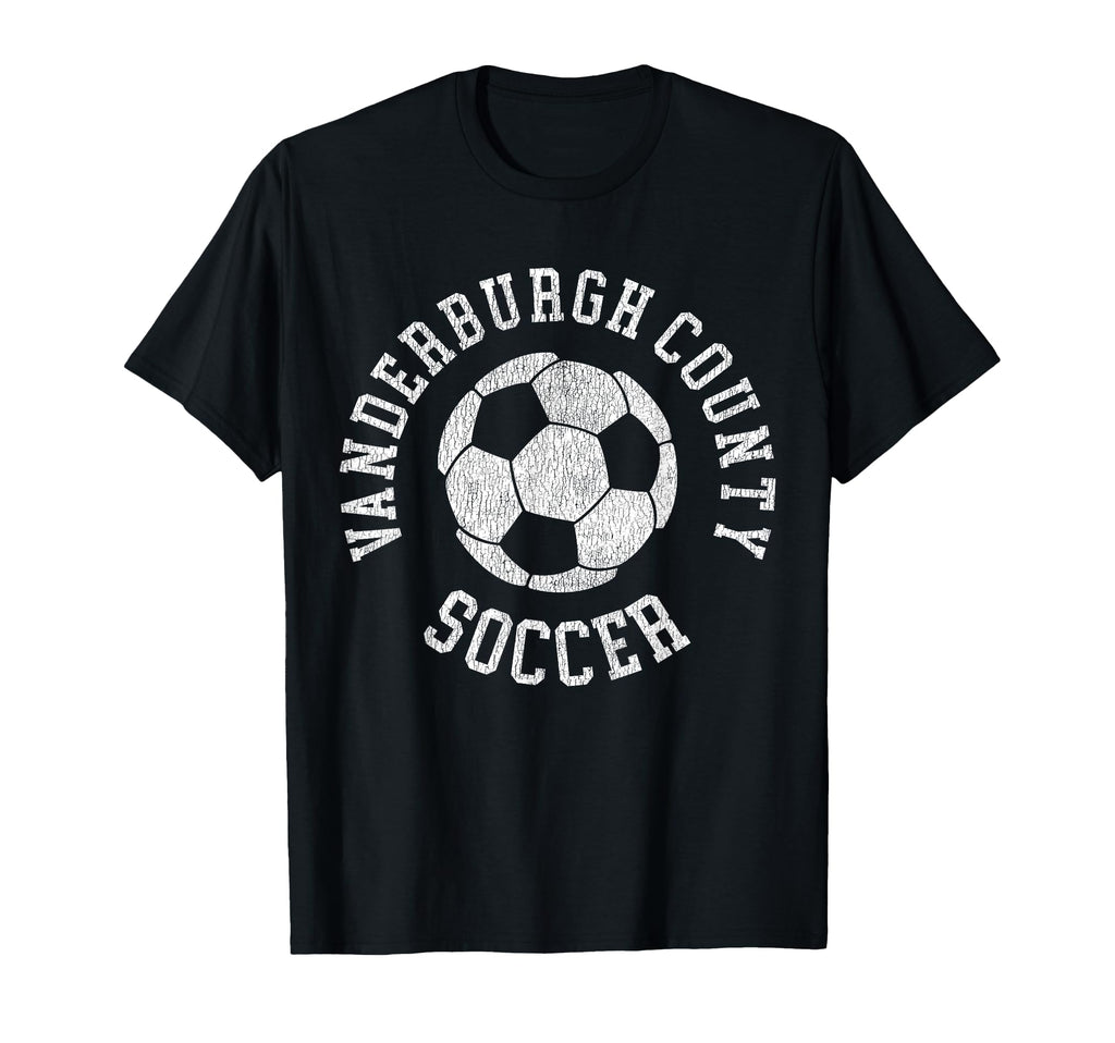 Vanderburgh County Soccer Distressed T-Shirt - Custom Art Print for Adults