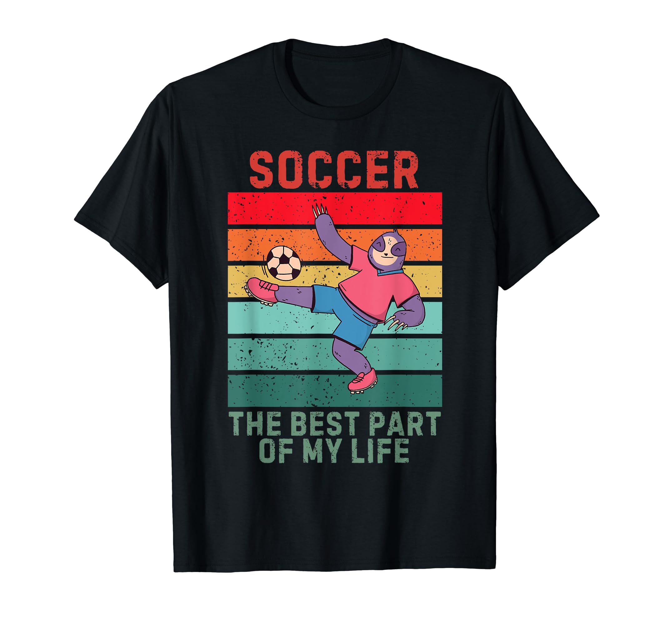 Sloth Best Part My Life Soccer Lover T-Shirt - Minimalist Print for Adults