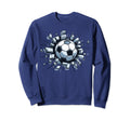Soccer Ball Break Wall Soccer Sweatshirt - Casual Everyday Wear for Adults