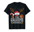 Matching Goalkeeper Reindeer Family T-Shirt - Trendy Graphic Unisex