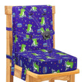 Toddler Booster Seat for Dining Table, Adjustable Safety Buckle Child Booster Seat with Backrest, Waterproof Washable Portable Booster Cushion Non-Slip Bottom (Blue)