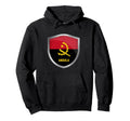 Angola Flag Badge Soccer Fans Hoodie - Fun Novelty Design Men Women