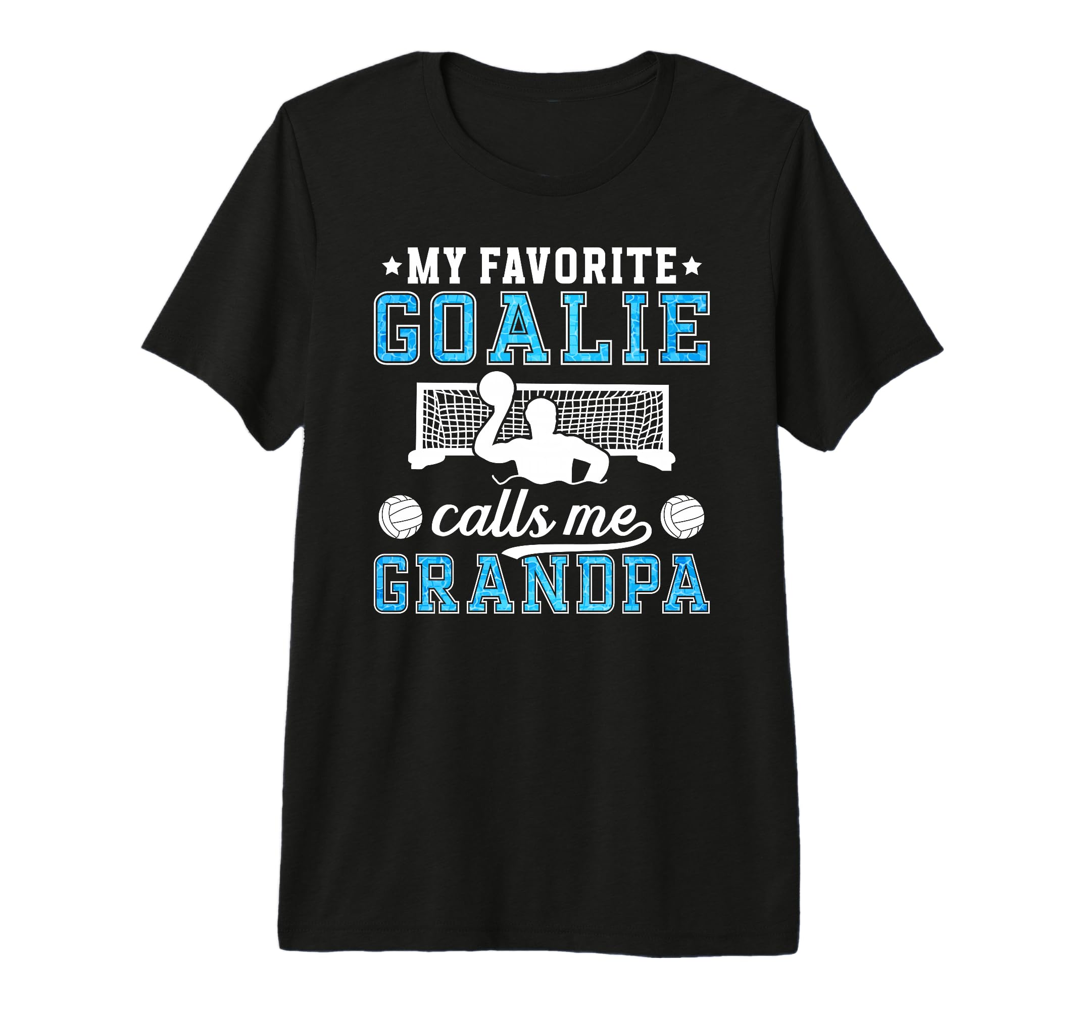 Mens Proud Water Polo Goalie Grandpa T-Shirt - Novelty Apparel Men Women