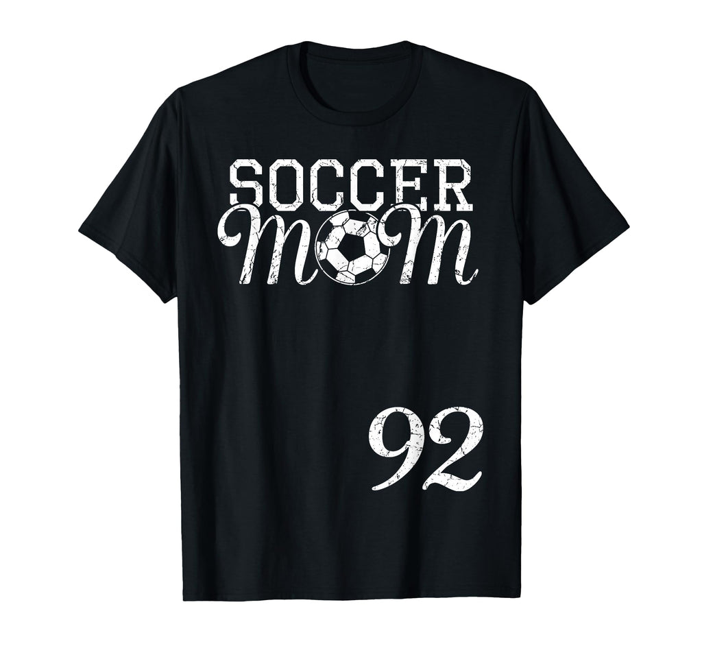 Soccer Mom Jersey Number 92 Favorite T-Shirt - Graphic Print Men Women