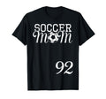 Soccer Mom Jersey Number 92 Favorite T-Shirt - Graphic Print Men Women