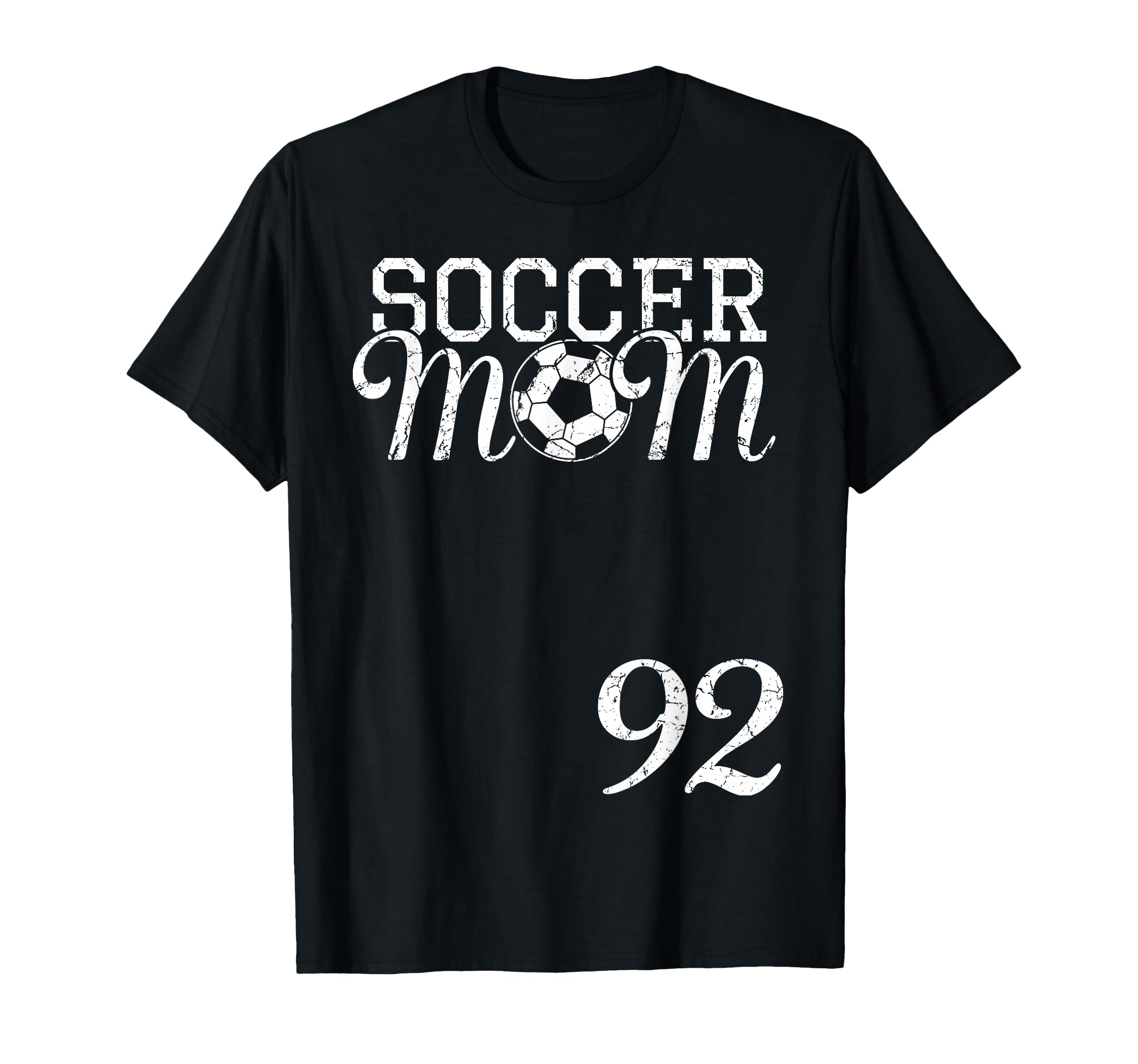 Soccer Mom Jersey Number 92 Favorite T-Shirt - Graphic Print Men Women