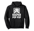 Ice Hockey Keeper Pop Pop Ice Hockey Hoodie - Streetwear Style Unisex