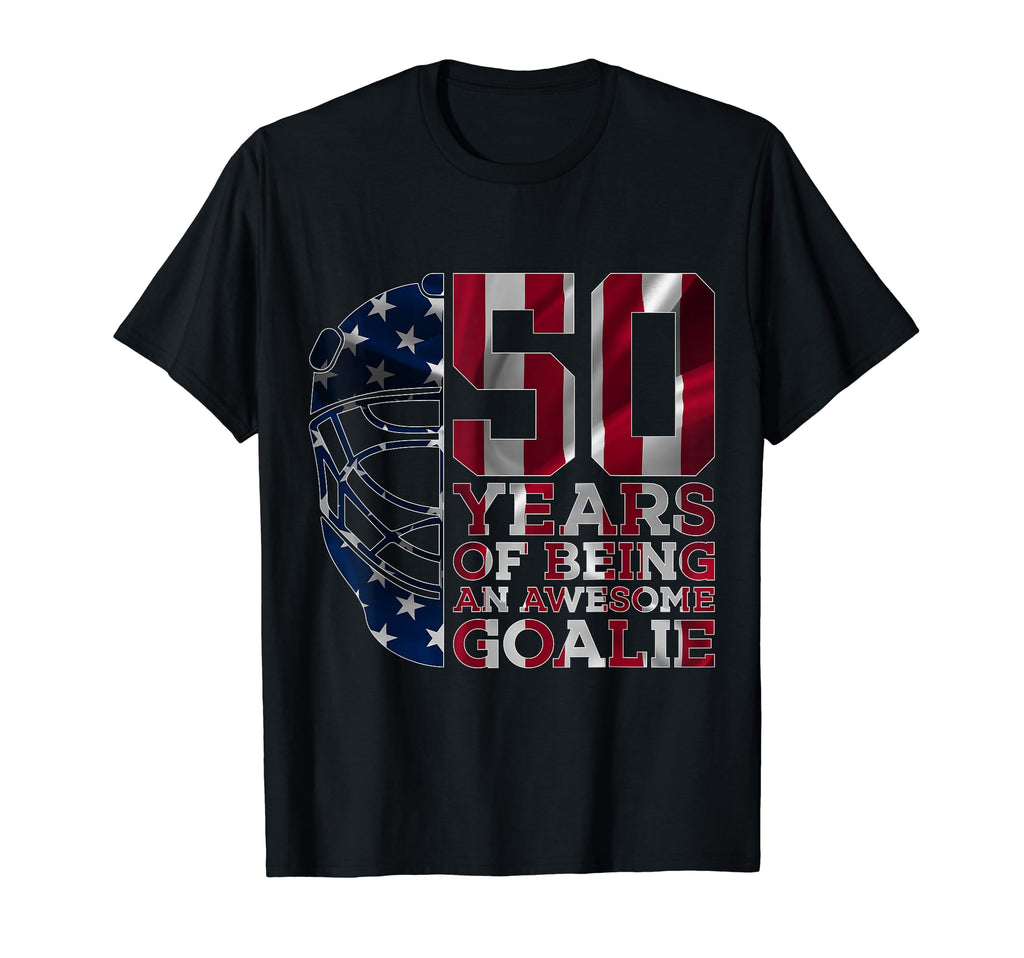 Goalkeeper 50 Years Awesome Goalie T-Shirt - Custom Art Print Men Women