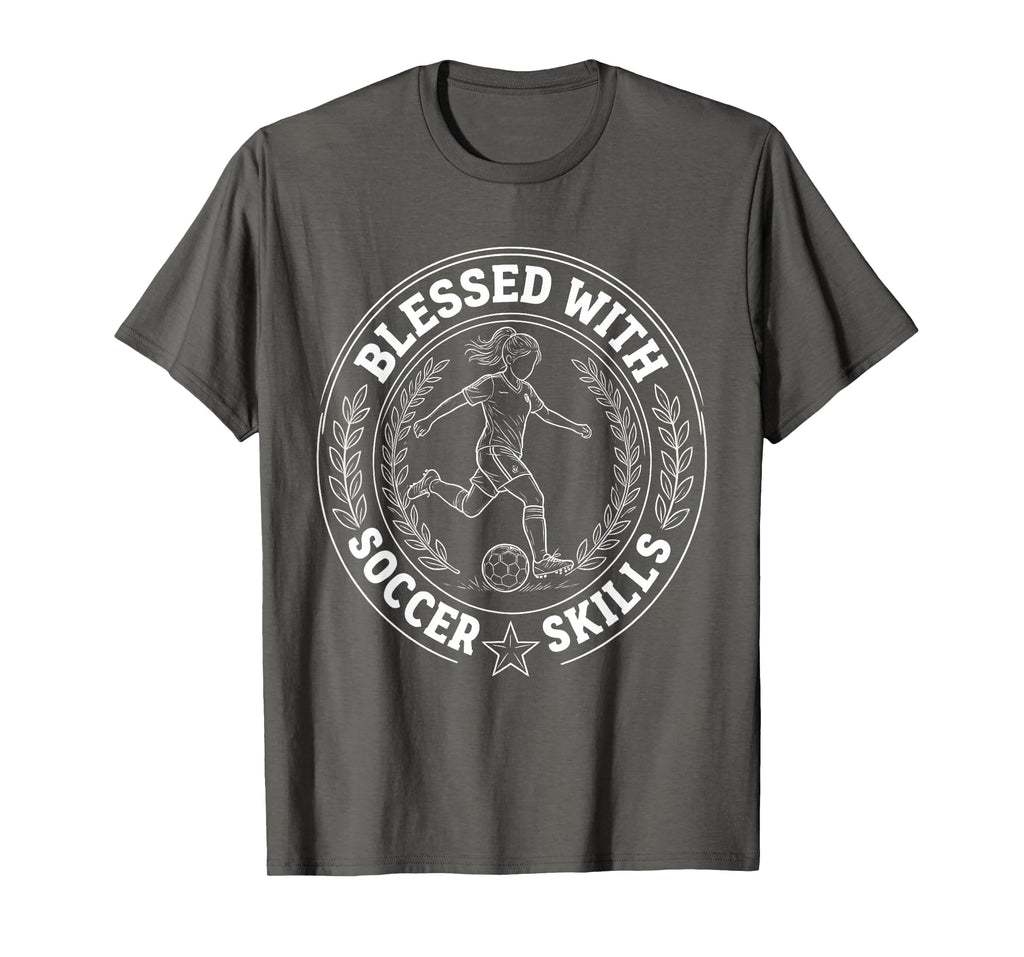Blessed Soccer Skills Soccer T-Shirt - Aesthetic Graphic Men Women