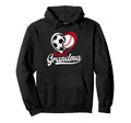 Ball Grandma Heart Soccer Baseball Hoodie - Minimalist Print Unisex