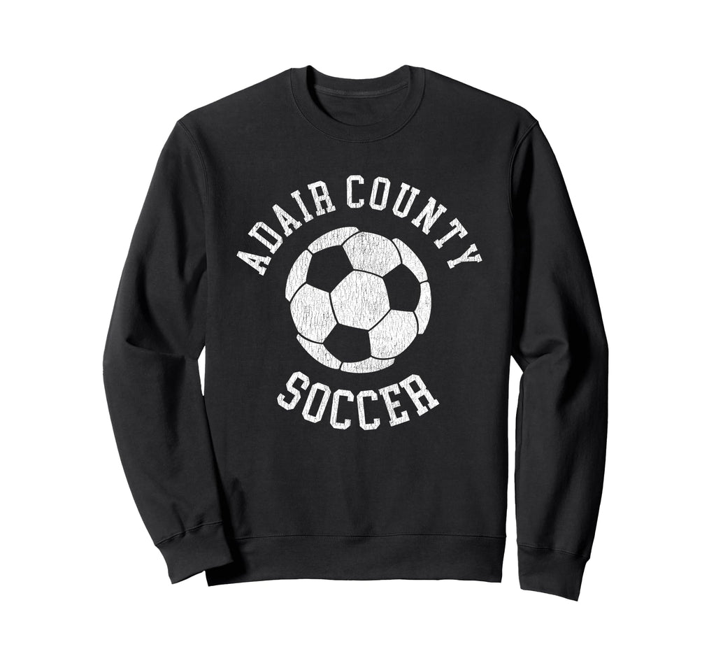 Adair County Soccer Distressed 90S Sweatshirt - Custom Art Print for Adults