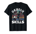 Zombie Playing Soccer Funny Halloween T-Shirt - Minimalist Print Men Women