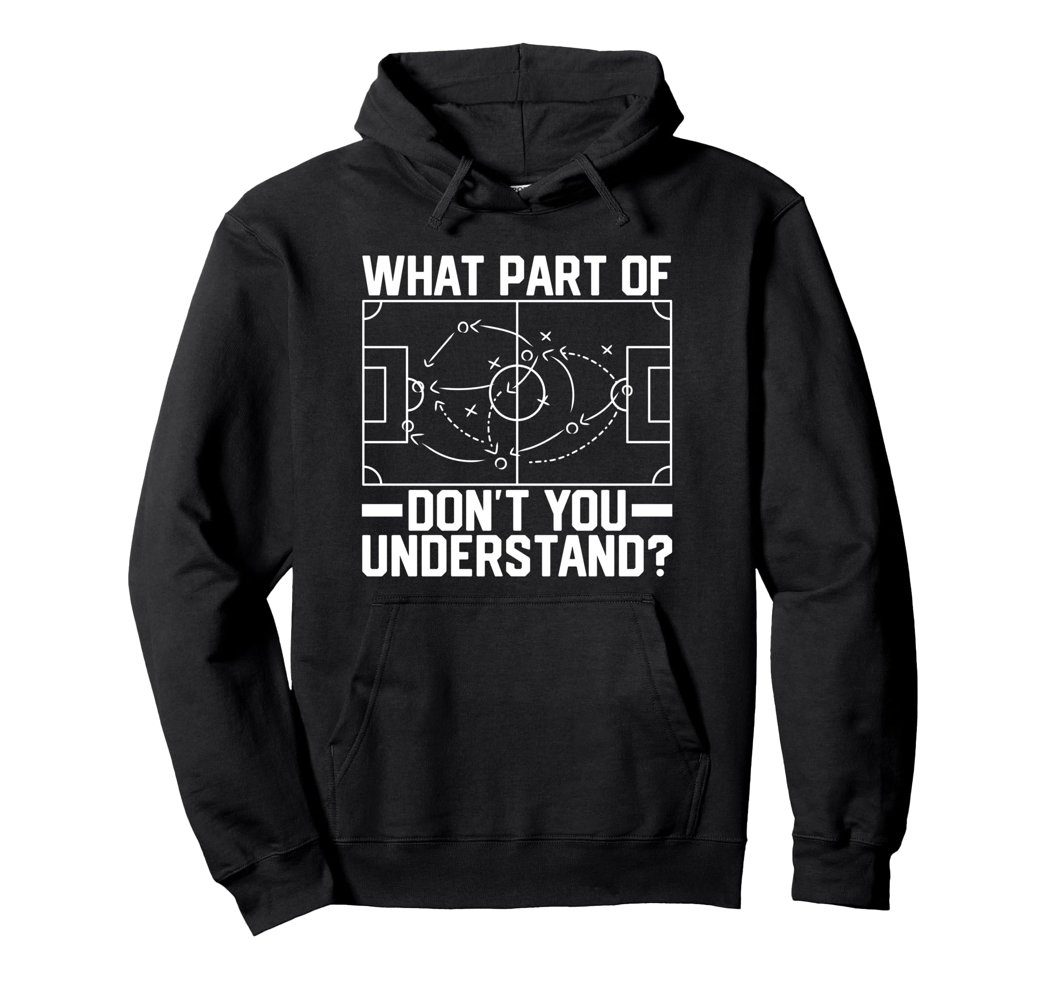 Soccer Ball Player Coach What Hoodie - Casual Everyday Wear for Adults