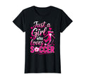 Soccer Just Who Loves Soccer T-Shirt - Casual Everyday Wear Men Women