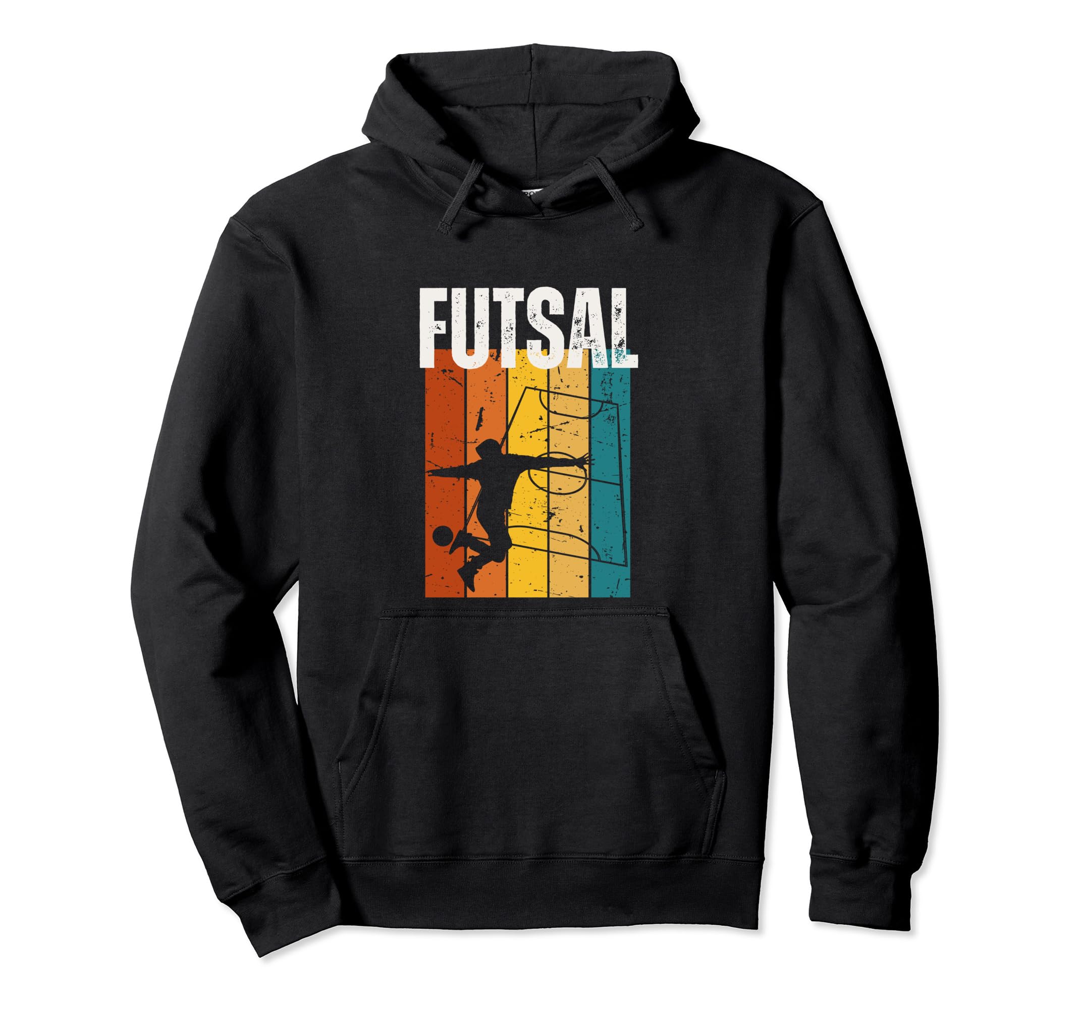 Futsal Player 70S Futsal Hoodie - Novelty Apparel for Adults