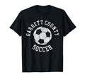 Garrett County Soccer Distressed 90S T-Shirt - Fun Novelty Design Unisex