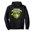Soccer Papa Funny Proud Weekend Hoodie - Casual Everyday Wear for Adults