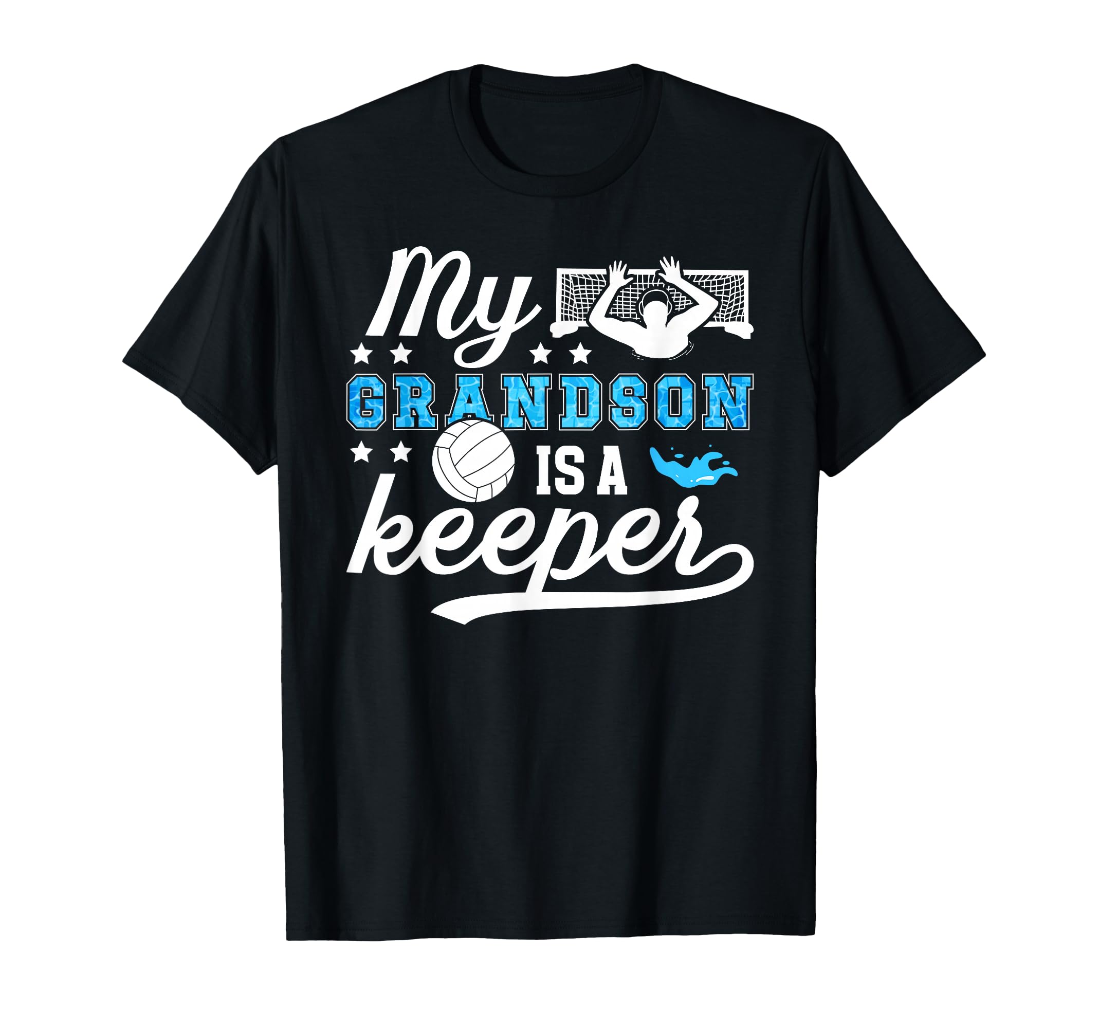 Proud Water Polo Goalie Grandpa Water T-Shirt - Trendy Graphic Men Women