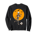 Soccer Skeleton Halloween Costume Sweatshirt - Novelty Apparel Men Women