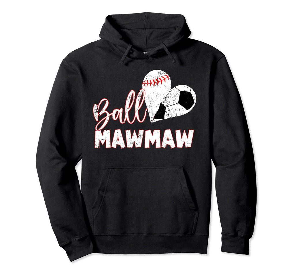 Funny Ball Mawmaw Baseball Soccer Hoodie - Aesthetic Graphic for Adults