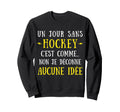 Day Without Hockey Is Like No I Sweatshirt - Minimalist Print Men Women