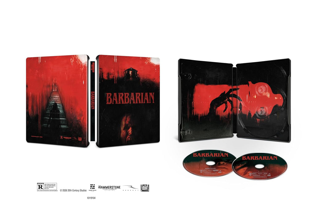 Barbarian - Limited Edition Steelbook (4K Ultra HD + Blu-ray + Digital)