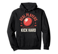 Love Kickball Player Soccer Baseball Hoodie - Trendy Graphic for Adults