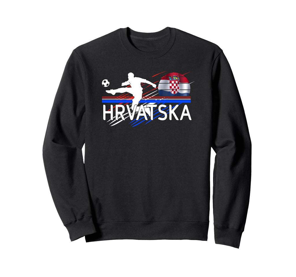 Nogomet Hrvatska Croatia Football Sweatshirt - Minimalist Print for Adults
