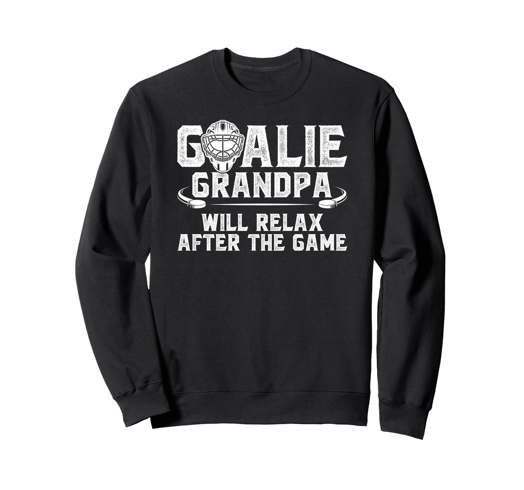 Funny Hockey Goalie Grandpa Ice Sweatshirt - Custom Art Print Men Women
