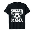 Soccer Mama Sport Checkered Soccer Mama T-Shirt - Unique Graphic for Adults