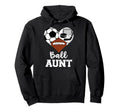 Ball Aunt Heart Funny Soccer Football Hoodie - Trendy Graphic Men Women