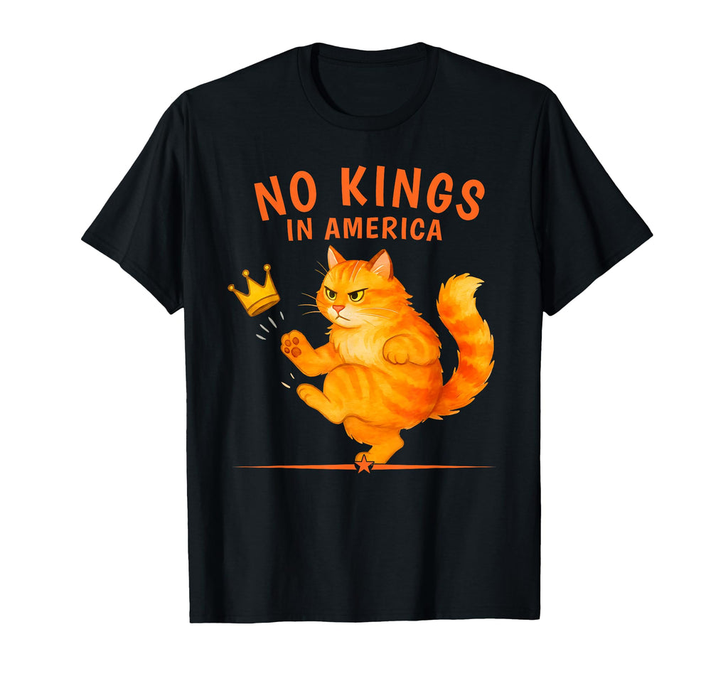No Kings America Patriotic T-Shirt - Fun Novelty Design for Adults