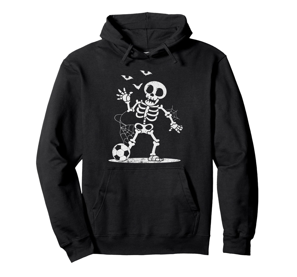 Soccer Skeleton Halloween Soccer Hoodie - Custom Art Print for Adults