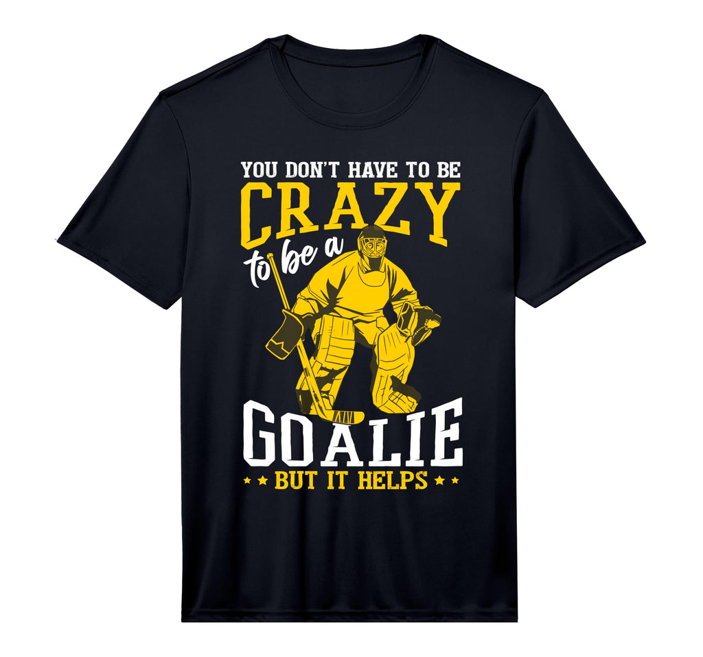 Funny Ice Hockey Player Ice Hockey Goalie T-Shirt - Novelty Apparel Unisex