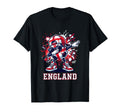 England Dabbing Soccer Ball T-Shirt - Aesthetic Graphic for Adults