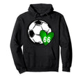 Womens Custom Soccer Mom Number 66 Hoodie - Custom Art Print for Adults