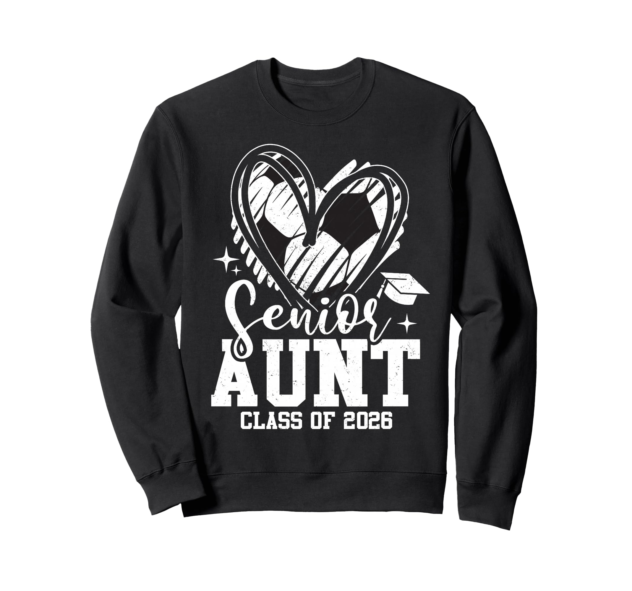 Senior Aunt Class 2026 Soccer Sweatshirt - Aesthetic Graphic Men Women