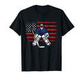 American Ice Hockey Athlete Winter T-Shirt - Unique Graphic Men Women