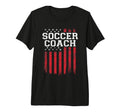 Soccer Coach Proud American Flag Usa T-Shirt - Novelty Apparel Men Women