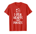 Soccer Valentine Players Fans T-Shirt - Minimalist Print Unisex
