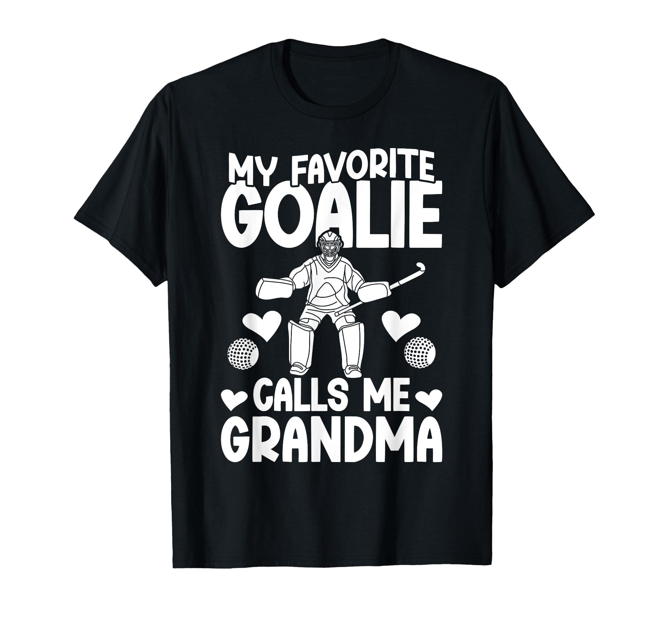 Field Hockey Goalie Grandma Field T-Shirt - Fun Novelty Design for Adults